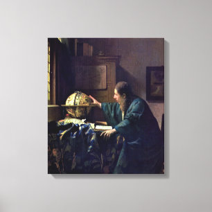 Impressão Em Tela Johannes Vermeer - O Astronomer