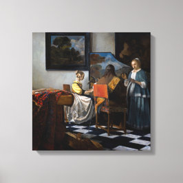 Impressão Em Tela Johannes Vermeer - O Concerto