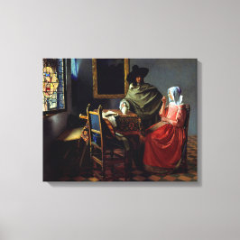 Impressão Em Tela Johannes Vermeer - O Copo de Vinho