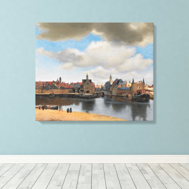 Impressão Em Tela Johannes Vermeer, van Deft, View of Delft (Insitu(piso de madeira))