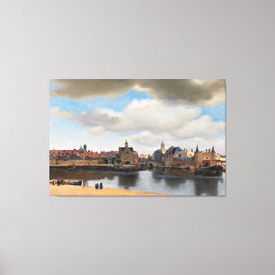 Impressão Em Tela Johannes Vermeer / View on Delft / 1660-1 /