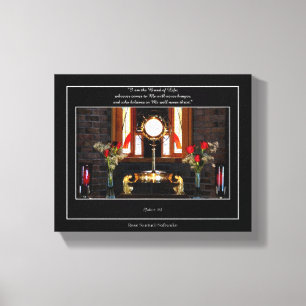 Impressão Em Tela John 6:35 Eucarista "Eu sou o Pão da Vida..."