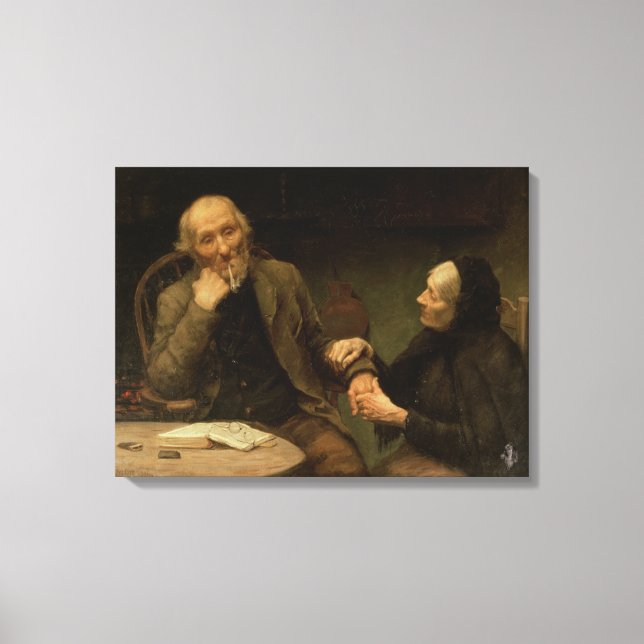 Impressão Em Tela John Anderson, My Jo, 1894 (petróleo na canvas) (Frente)