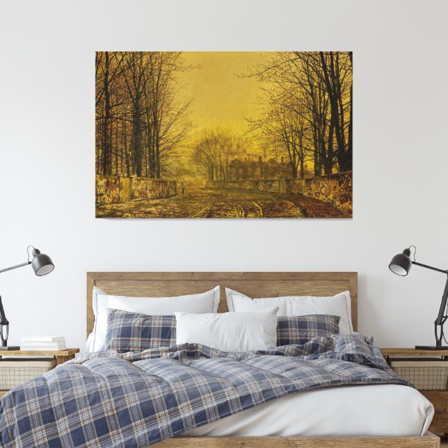 Impressão Em Tela John Atkinson Grimshaw - A Estrada da Rainha (Insitu(Quarto))