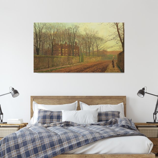 Impressão Em Tela John Atkinson Grimshaw - A Rookery (Insitu(Quarto))