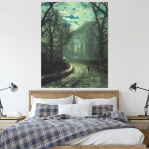 Impressão Em Tela John Atkinson Grimshaw - Chegando em casa