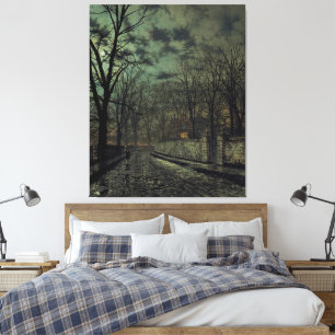 Impressão Em Tela John Atkinson Grimshaw - Novembro