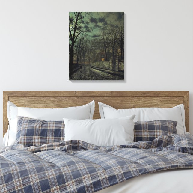 Impressão Em Tela John Atkinson Grimshaw - Novembro (Insitu(Quarto))