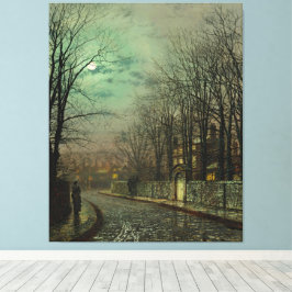 Impressão Em Tela John Atkinson Grimshaw - O Encontro