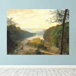 Impressão Em Tela John Atkinson Grimshaw - O vale de Wharfe