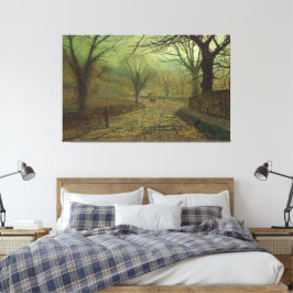 Impressão Em Tela John Atkinson Grimshaw - Stapleton Park, perto de 