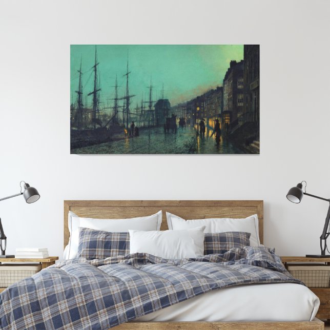 Impressão Em Tela John Atkinson Grimshaw - Transporte marítimo no Cl (Insitu(Quarto))