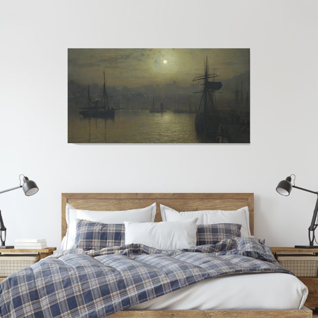 Impressão Em Tela John Atkinson Grimshaw - Velho Scarborough (Insitu(Quarto))
