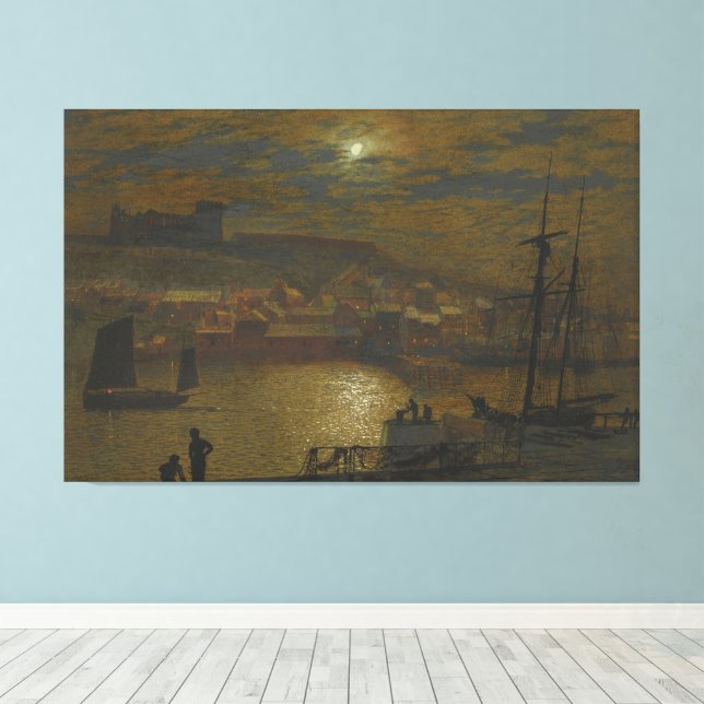 Impressão Em Tela John Atkinson Grimshaw - Whitby a partir de Scotch (Insitu(piso de madeira))