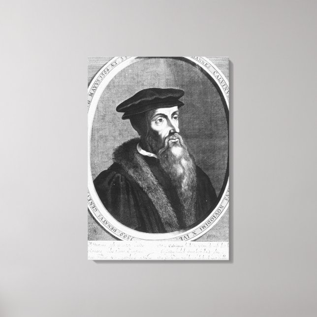 Impressão Em Tela John Calvin (Frente)