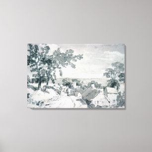 Impressão Em Tela John Constable   a entrada à vila de Ed