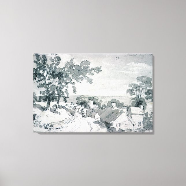 Impressão Em Tela John Constable | A entrada na aldeia de Ed (Frente)