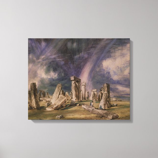 Impressão Em Tela John Constable | Stonehenge, 1835 (Frente)