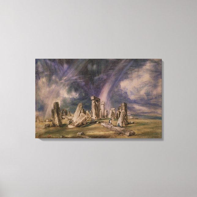 Impressão Em Tela John Constable | Stonehenge, 1835 (Frente)