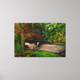 IMPRESSÃO EM TELA JOHN EVERETT MILLAIS - OFÉLIA - 1851-1852 -