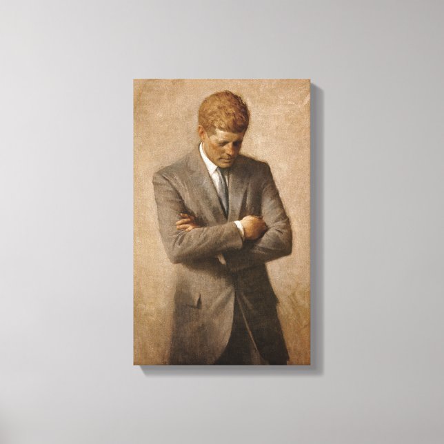 Impressão Em Tela John F. Kennedy Portrait (Frente)