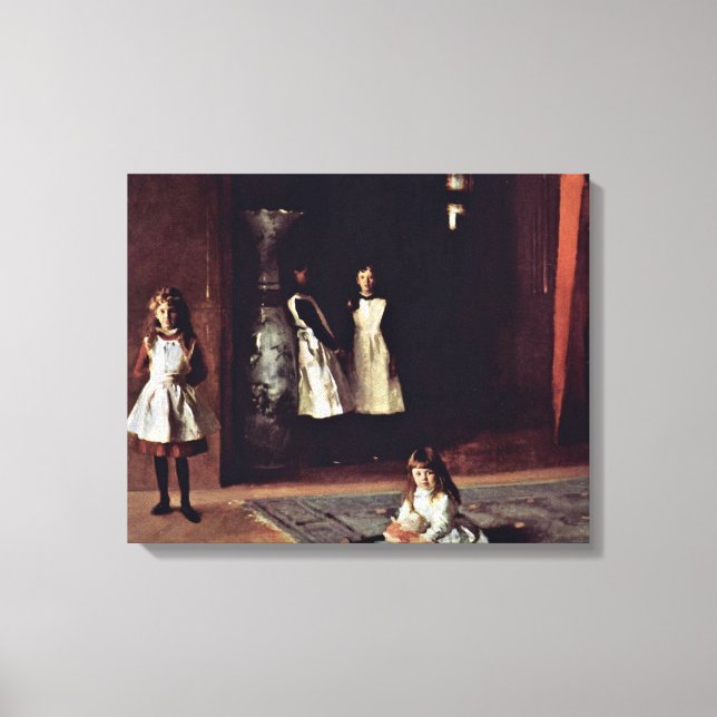 Impressão Em Tela John Singer Sargent - As filhas de Boit (Frente)