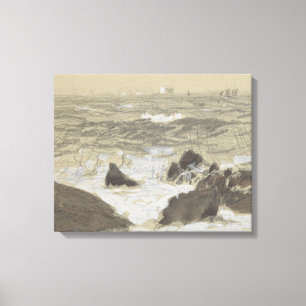Impressão Em Tela John Singer Sargent - Ondas quebrando pedras