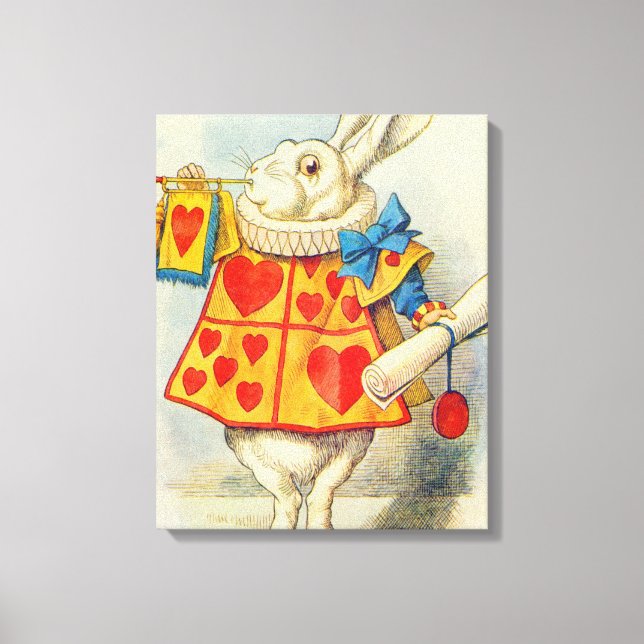 Impressão Em Tela John Tenniel | Coelho Branco (Frente)