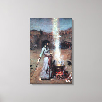 Impressão Em Tela John William Waterhouse O Círculo Mágico