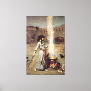 Impressão Em Tela John William Waterhouse - O Círculo Mágico