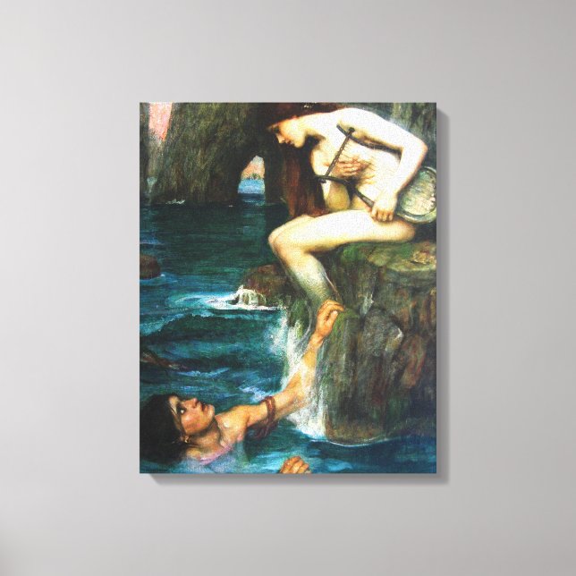 Impressão Em Tela John William Waterhouse The Siren (Frente)