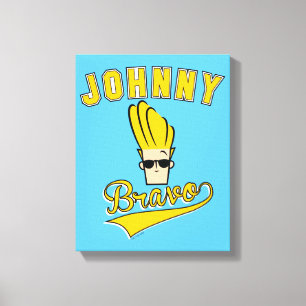 Impressão Em Tela Johnny Bravo Collegiate Graphic