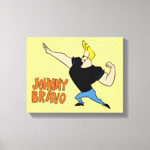 Impressão Em Tela Johnny Bravo Flexing