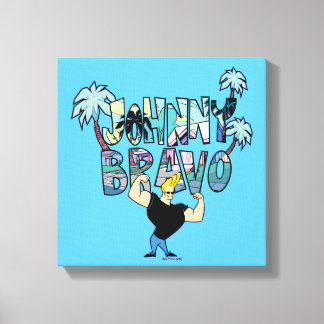 Impressão Em Tela Johnny Bravo Palm Tree Name
