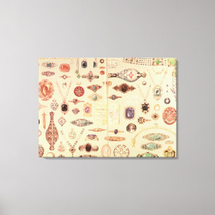 Impressão Em Tela Joias do "Catálogo da Tiffany", 1890