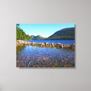 Impressão Em Tela Jordan Pond I na Poster do Parque Nacional de Acad