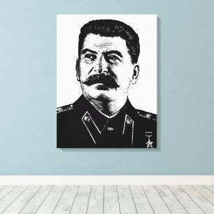 Impressão Em Tela Joseph Stalin, URSS, CCCP, União Soviética, Comuni