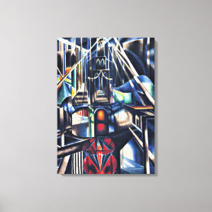 Impressão Em Tela Joseph Stella - Velha Ponte de Brooklyn