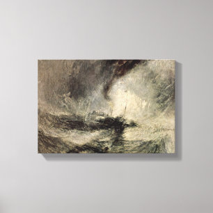 Impressão Em Tela Joseph William Turner - tempestade da neve do
