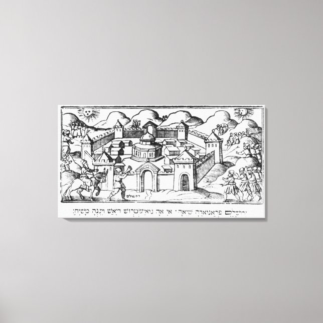 Impressão Em Tela Joshua nas paredes de Jericho (Frente)