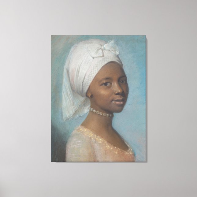 Impressão Em Tela Jovem Negra (Frente)