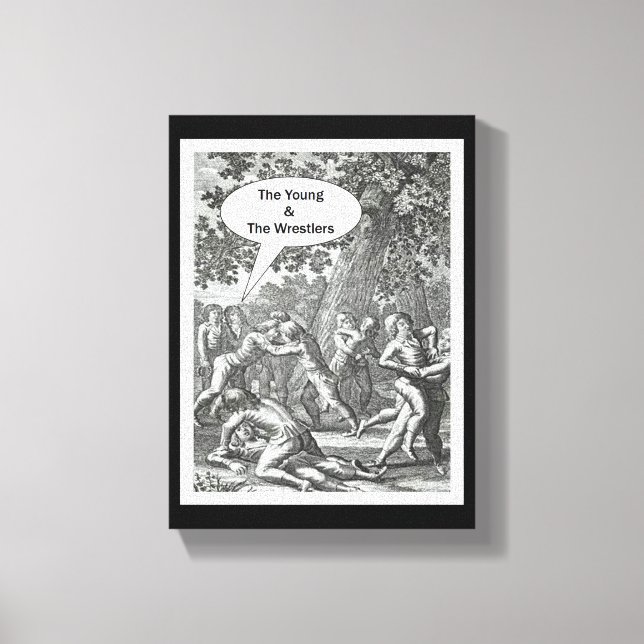 Impressão Em Tela Jovens e lutadores (Frente)