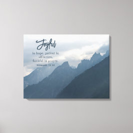 Impressão Em Tela Joyful In Hope Christian Inspirational