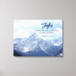 Impressão Em Tela Joyful In Hope Christian Inspirational Mountain
