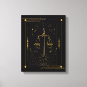 Impressão Em Tela Juiz Tarot