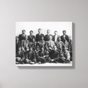 Impressão Em Tela Juiz Wickersham e Conselho de chefes indianos