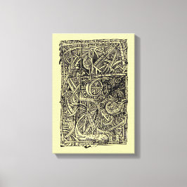 Impressão Em Tela Junção Dis, desenho de tinta