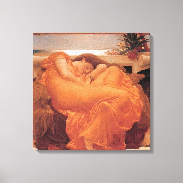 Impressão Em Tela Junho Flaming ~ Lord Frederick Leighton (Frente)