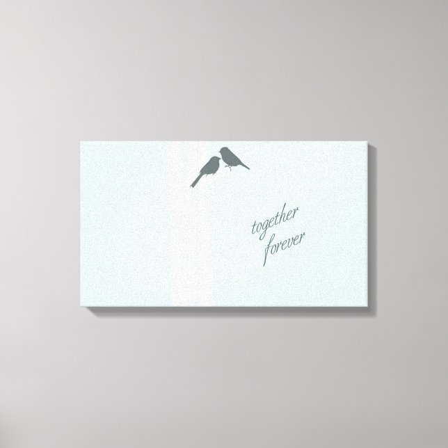 Impressão Em Tela Juntos para sempre (Frente)