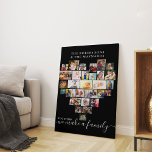 Impressão Em Tela Juntos, Personalização de Colagem de Fotos em Form<br><div class="desc">Crie a sua própria canvas personalizada com 29 das suas fotografias favoritas e o(s) seu(s) nome(s) de família. O modelo de foto é configurado para criar uma colagem de fotos na forma de um coração amoroso, exibindo suas fotos em uma mistura de retratos, paisagens e formatos quadrados de instragrama. Carregue...</div>